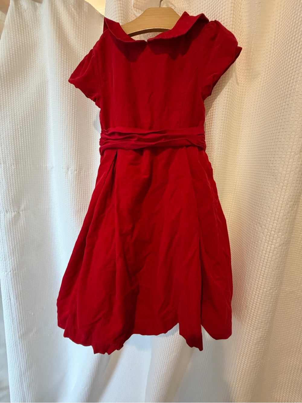 Polo by Ralph Lauren Bright Red Girls' Dress with Waist Sash